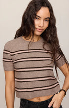 Load image into Gallery viewer, Gatewood Stripe Sweater- Heather Ash
