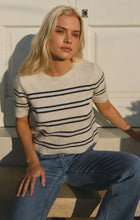 Load image into Gallery viewer, Gatewood Stripe Sweater- Light Oatmeal Heather
