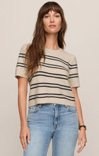Load image into Gallery viewer, Gatewood Stripe Sweater- Light Oatmeal Heather
