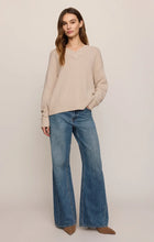 Load image into Gallery viewer, Cloud Spun V-neck Sweater- Frosted Pearl
