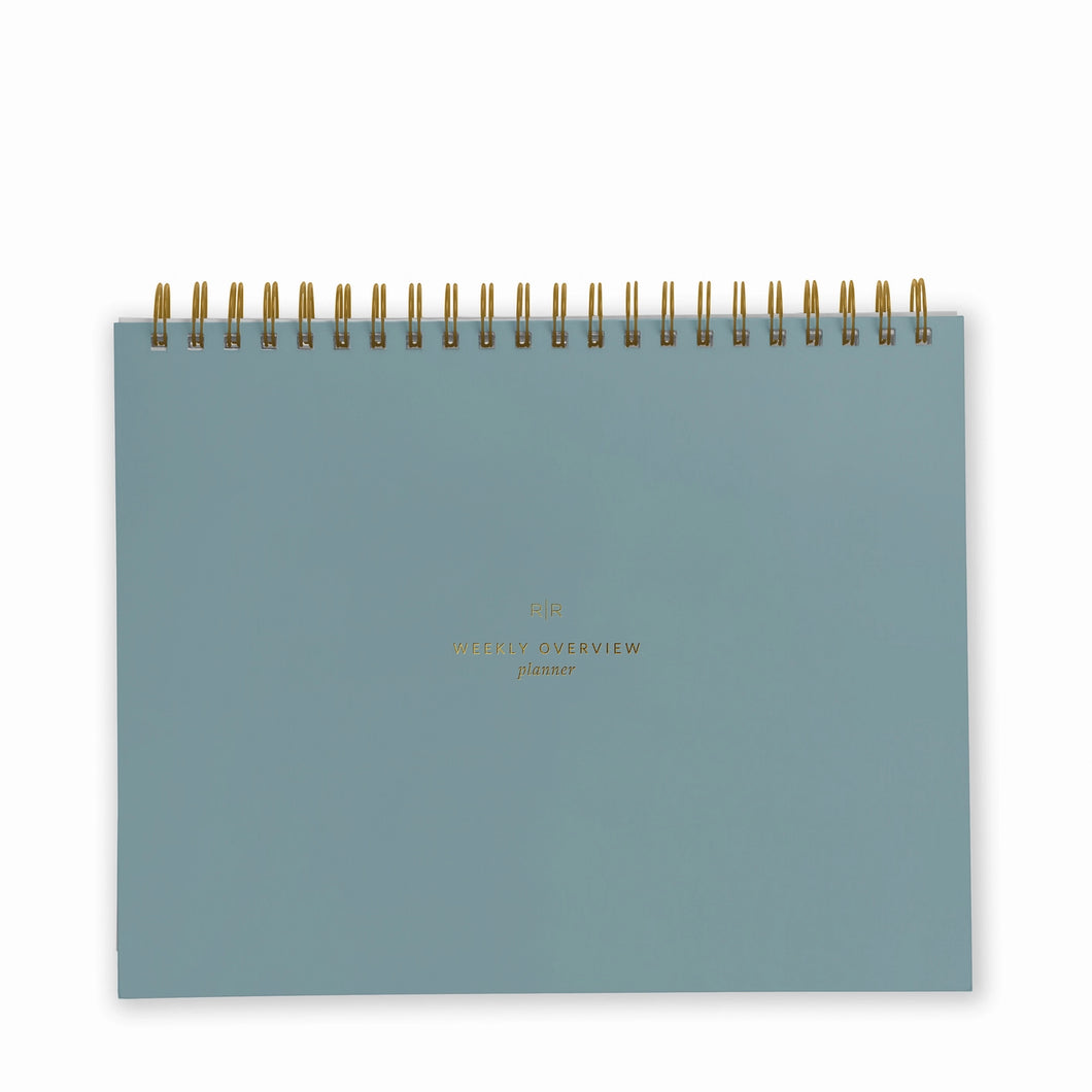 Weekly Overview Planner - Undated - Steele Blue