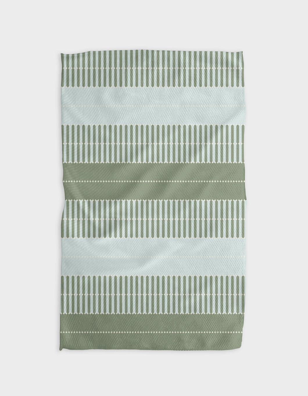 Geometry Tea Towel- Baton Vert