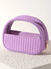 Load image into Gallery viewer, Ezra Half-moon Cosmetic Pouch- Lilac
