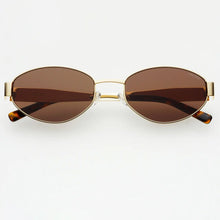Load image into Gallery viewer, Soho Oval Sunglasses - Gold/Brown
