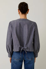 Load image into Gallery viewer, Navy Stripe Button Down

