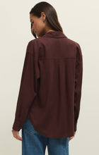 Load image into Gallery viewer, Alfie Button Up Shirt- Chocolate Cherry
