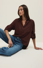 Load image into Gallery viewer, Alfie Button Up Shirt- Chocolate Cherry

