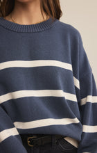 Load image into Gallery viewer, Jordane Striped Sweater - Storm Cloud
