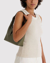 Load image into Gallery viewer, Baggu Mini Recycled Leather Shoulder Bag- Loden
