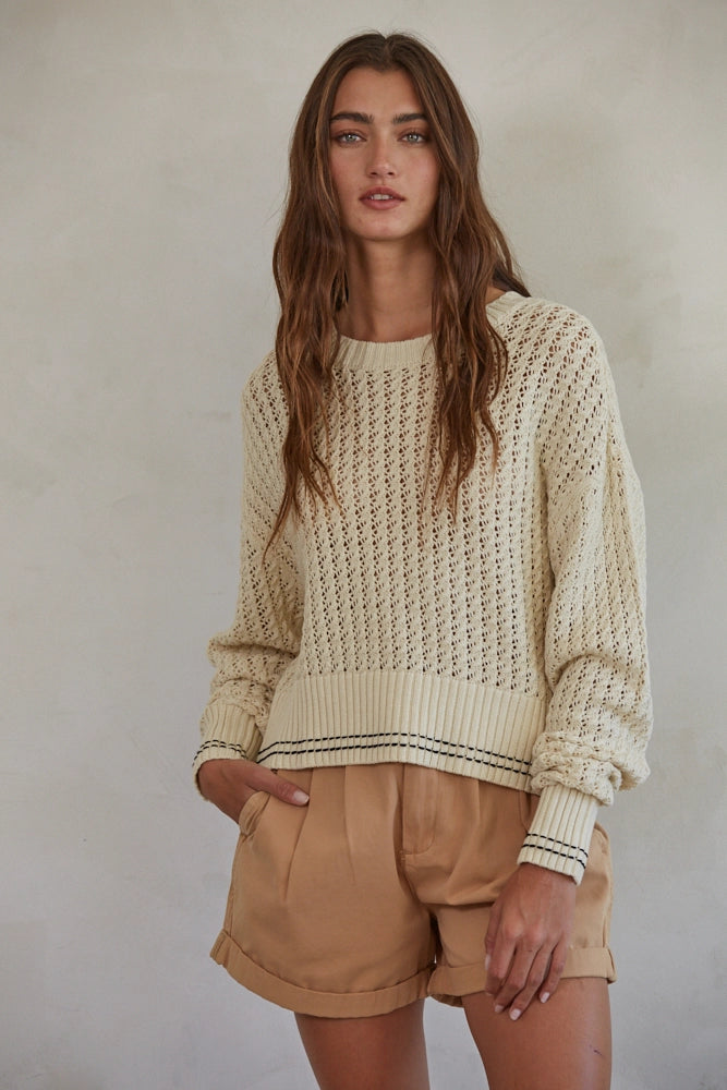 Match Point Pullover - Natural