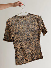 Load image into Gallery viewer, Wild Mock Neck Half Sleeve Mesh Top
