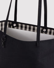 Load image into Gallery viewer, Medium Nylon Reversible Tote- Black Mix
