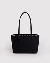 Load image into Gallery viewer, Medium Nylon Reversible Tote- Black Mix
