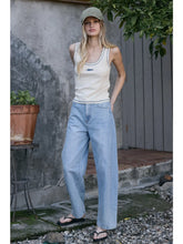 Load image into Gallery viewer, Contrast Stitch Fish Patch Rib Tank
