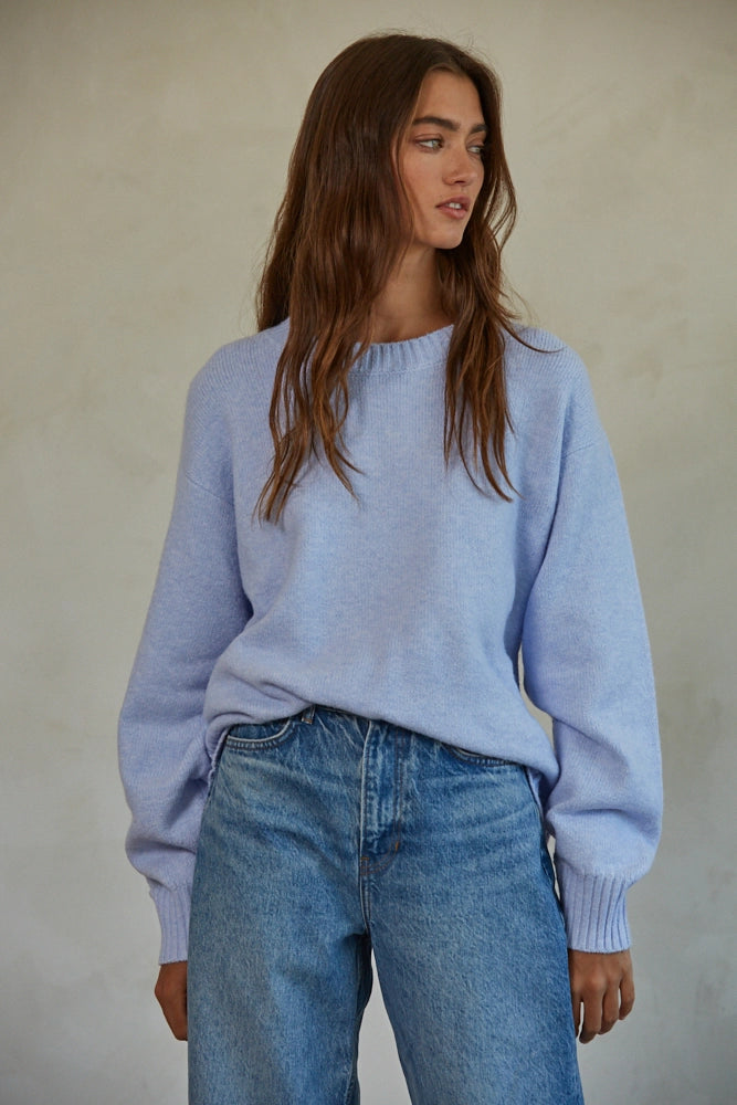 Desiree Pullover Sweater - Sky Blue