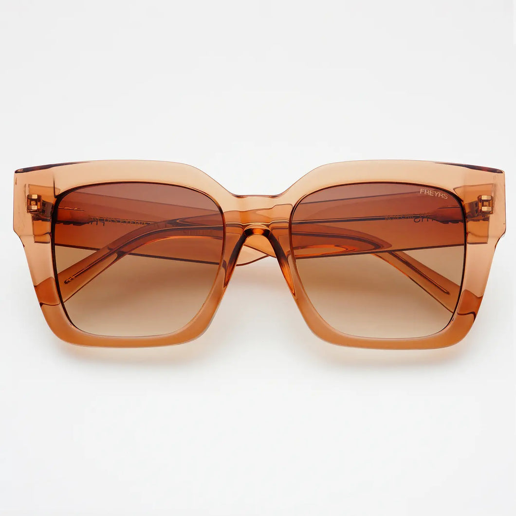 Bon Chic Oversized Square Sunglasses - Crystal Brown