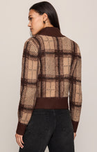 Load image into Gallery viewer, Frostline Plaid Cardigan- Toasted Almond
