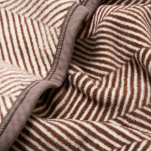 Load image into Gallery viewer, Harborview Herringbone Chocolate Blanket
