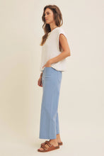 Load image into Gallery viewer, Cotton Linen Stretchy Ankle-Length Pant
