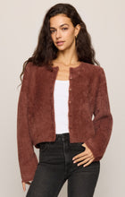 Load image into Gallery viewer, Winterglow Fluffy Cardigan- Rosewood
