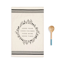 Load image into Gallery viewer, Good Food Kitchen Towel &amp; Utensil
