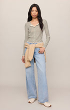 Load image into Gallery viewer, Rosanna Stripe Sweater Top - Chalk
