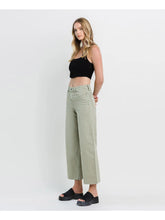 Load image into Gallery viewer, High Rise Wide Leg Jeans - Sage
