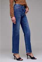 Load image into Gallery viewer, Ella 31&quot; - Dark Wash Clean Stretch High Rise Classic Straight
