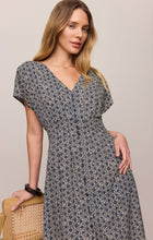 Load image into Gallery viewer, Sanna Iris Floral Midi Dress- Eclipse
