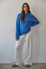 Load image into Gallery viewer, Cobalt Knit Sweater Mock Neck
