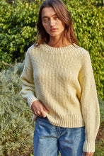 Load image into Gallery viewer, Knit Sweater Cotton Ribbed High Mock Neck Top - Dusty Lemon
