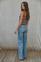Load image into Gallery viewer, Knit Striped Seamless Padded Tank Top - Coffee Bean
