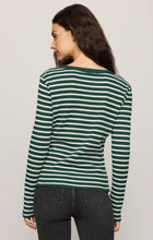 Load image into Gallery viewer, Arlet Stripe Thermal Top Velvet Green
