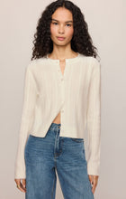 Load image into Gallery viewer, Medina Pointelle Cardigan - Cloud
