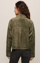 Load image into Gallery viewer, All Day Cropped Suede Jacket - Monstera
