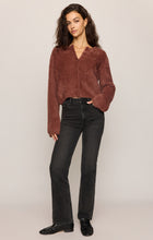 Load image into Gallery viewer, Winterglow Fluffy Cardigan- Rosewood
