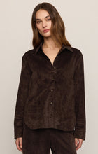 Load image into Gallery viewer, Maren Suede Shirt- Dark Roast
