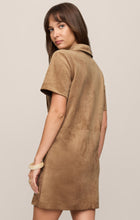 Load image into Gallery viewer, Leone Suede Mini Dress - Light Sand
