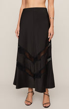 Load image into Gallery viewer, Kori Lace Inset Skirt - Black
