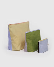 Load image into Gallery viewer, Baggu Go Pouch Set- Pastels Colorblock
