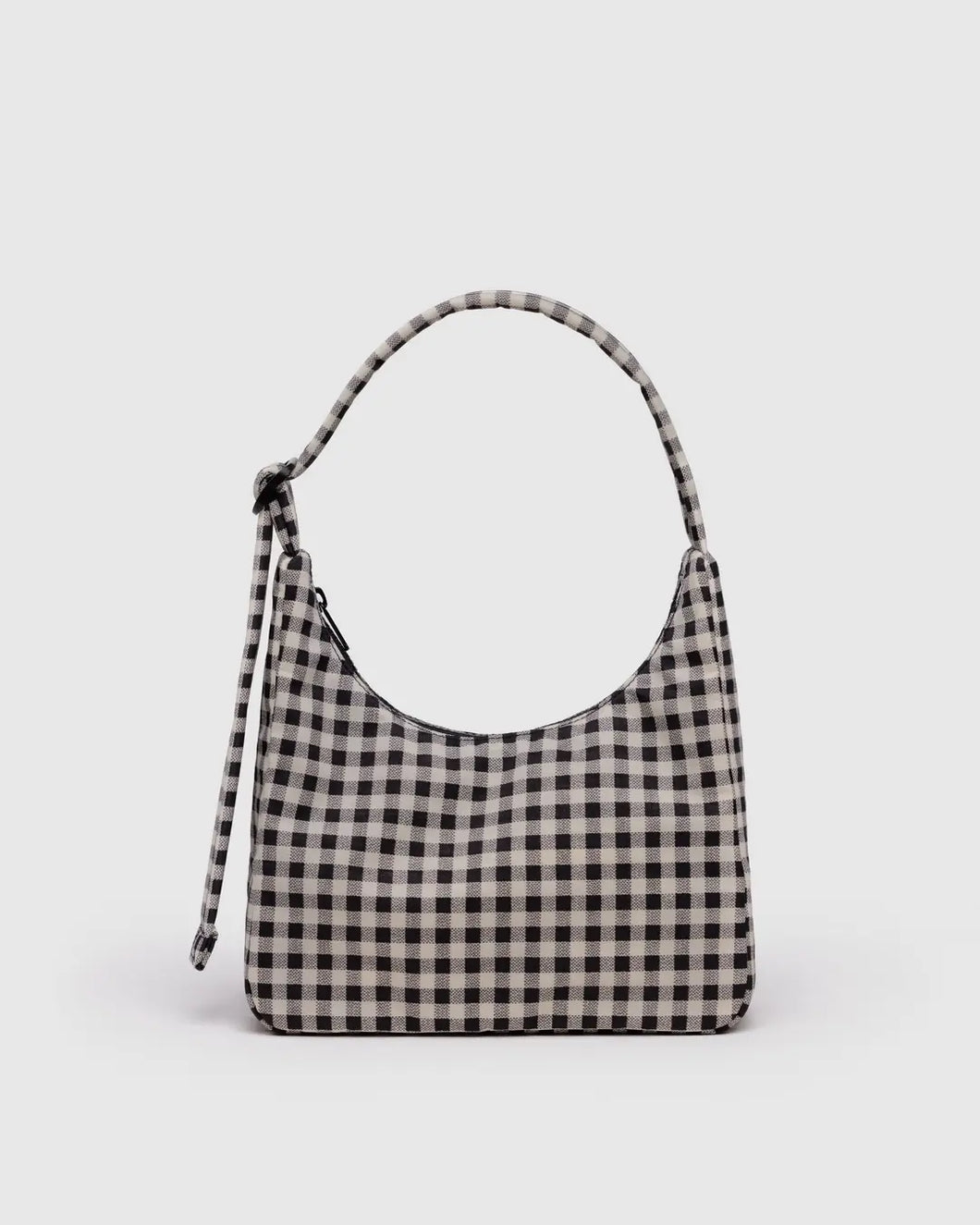 Baggu Mini Nylon Shoulder Bag- Black & White Gingham