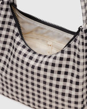Load image into Gallery viewer, Baggu Mini Nylon Shoulder Bag- Black &amp; White Gingham
