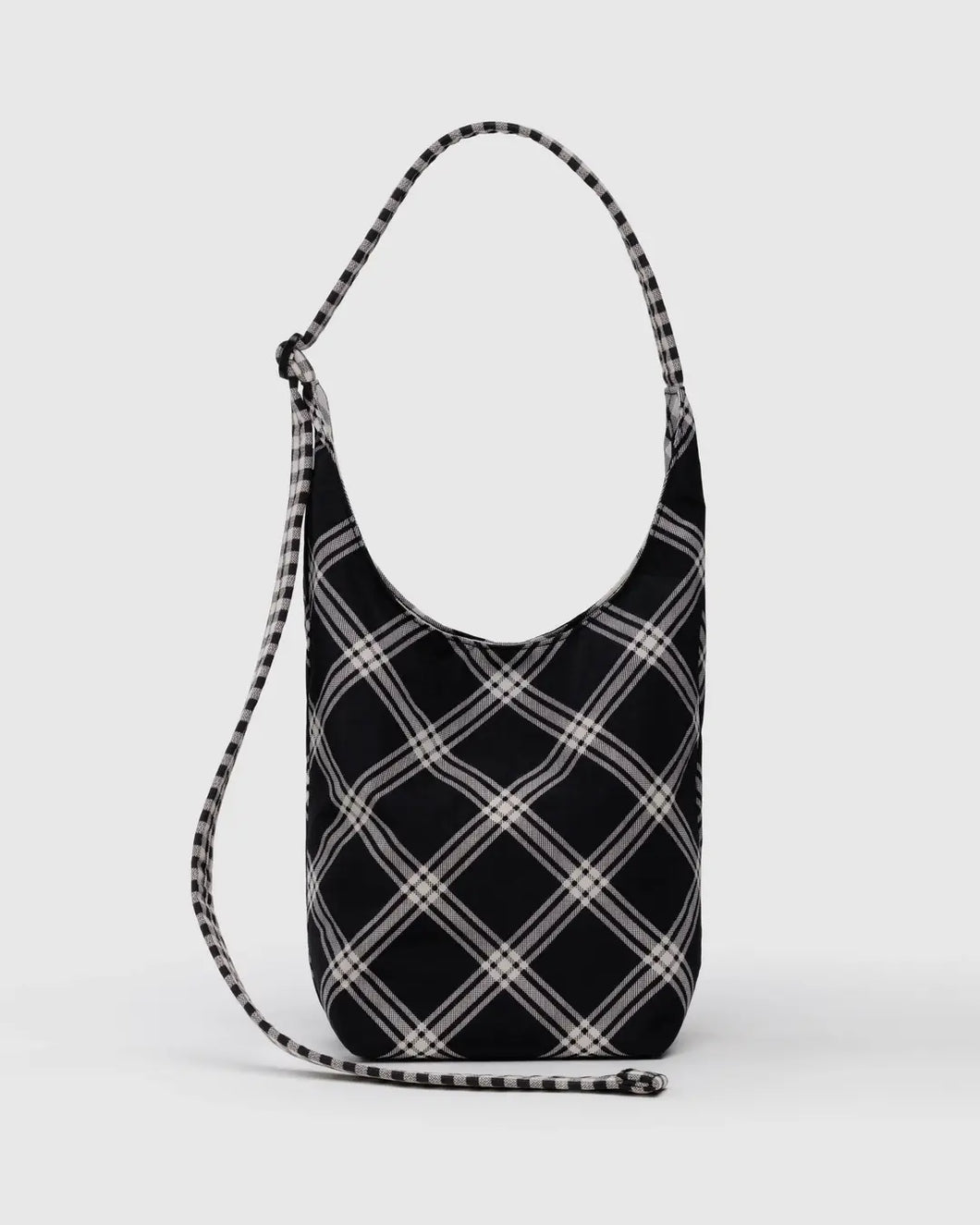 Baggu Small Nylon Sling- Mixed Plaid