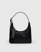 Load image into Gallery viewer, Baggu Recycled Leather Shoulder Bag- Black
