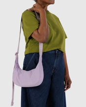 Load image into Gallery viewer, Baggu Small Nylon Crescent Bag- Dusty Pink
