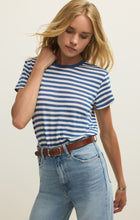 Load image into Gallery viewer, Tourist Striped Tee - Calypso
