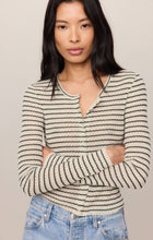 Load image into Gallery viewer, Rosanna Stripe Sweater Top - Chalk
