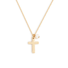 Load image into Gallery viewer, Wrapped in Prayer - Dainty Cross Necklace - Gold
