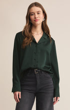 Load image into Gallery viewer, Ana Satin Top - Garland Green
