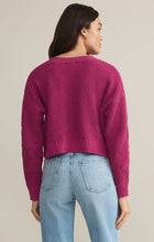 Load image into Gallery viewer, Fleur Cropped Cardigan- Magenta
